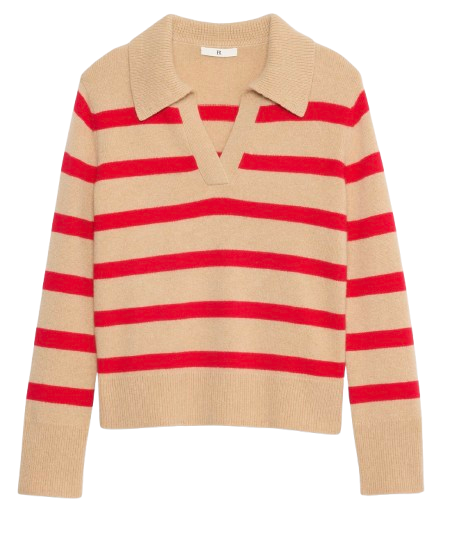 Banana Republic Cashmere Rugby Polo Sweater