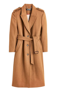 J.Crew Wrap Wool Trench Coat