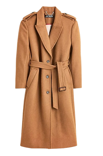 J.Crew Wrap Wool Trench Coat