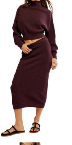 Nordstrom Free People Sweater Skirt Set