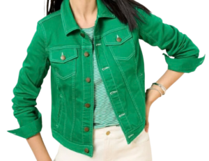 Talbots Classic Jean Jacket – Derry Green