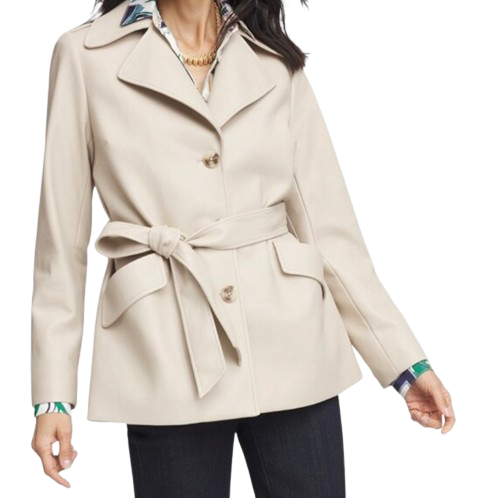 Chico’s Butter-Soft Faux Leather Trench Coat