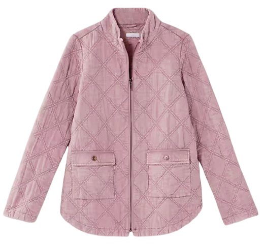 J.Jill Quilted Zip Front Jacket