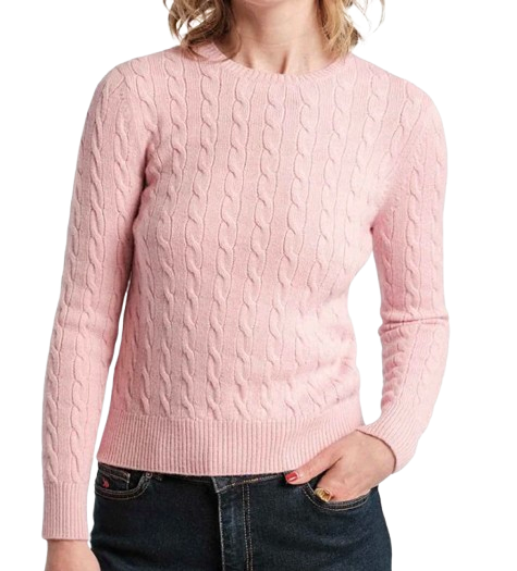 J.Mclaughlin Cable Knit Sweater- Pink