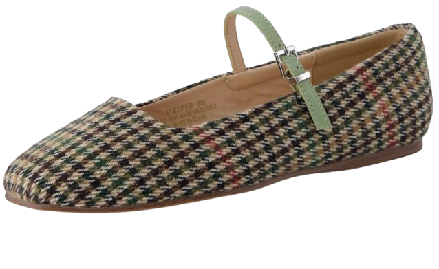 Cushionaire Plaid Mary Jane Flat