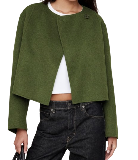 Banana Republic Double-Faced Cropped Jacket