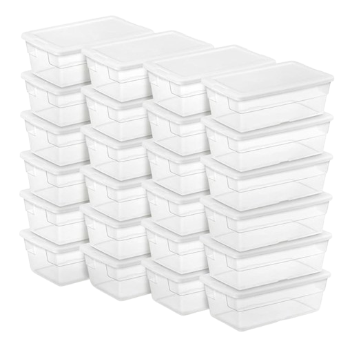 Sterilite Clear Plastic Storage Bins