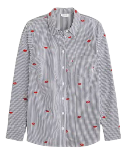 J.Crew Factory Appliqué Button-Up Shirt