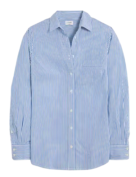 J.Crew Factory Button-Up Poplin Shirt in Signature Fit