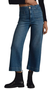 Colette Cropped High Rise Wide Leg Jeans