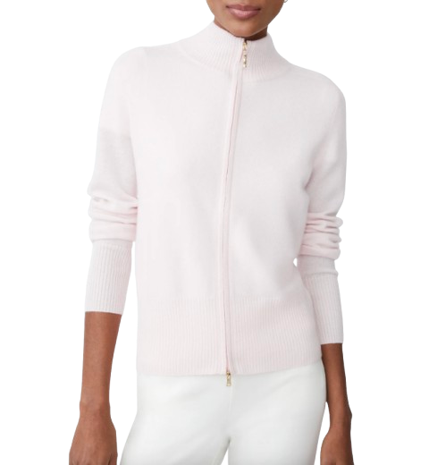 J.Mclaughlin Pink Zip Cardigan