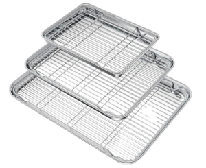 Baking Sheets with Wire Racks, set of 3