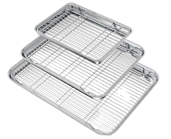 Baking Sheets with Wire Racks, set of 3