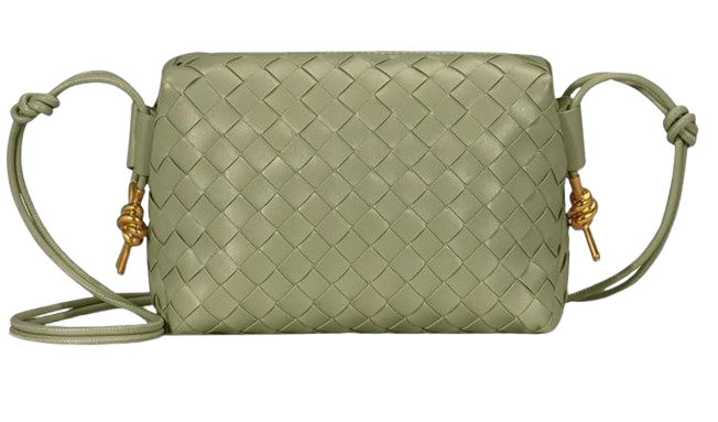 Woven Crossbody Bag – Light Green