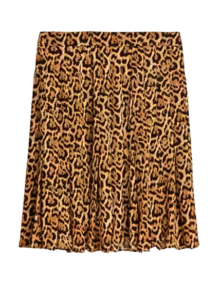 J.Crew Leopard Print Pleated Skirt