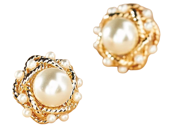 Anthro Pearl Earrings