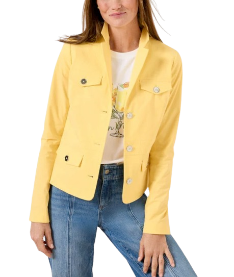 Talbots Yellow Poplin Jacket