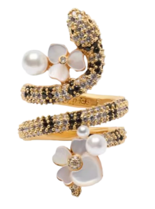 Shining Snake Statement Wrap Ring