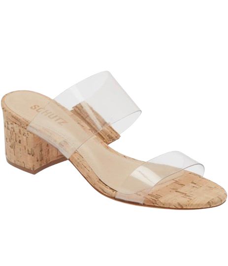 Schutz Acrylic Cork Sandal