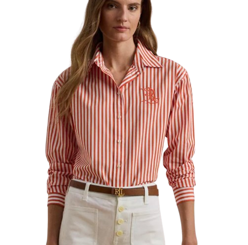 Ralph Lauren Orange Stripe Button Down