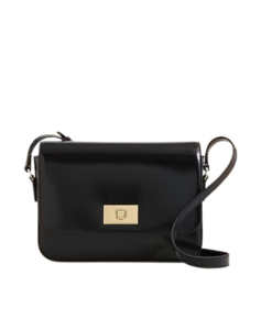 J. Crew Edie Black Leather Handbag